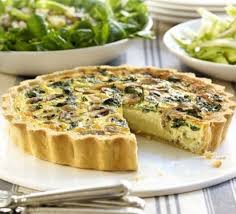 Mushroom Baby Spinach Tart Recipe Spinach Tart Bbc Good Food Recipes Food