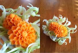 Carrot Flower Celery Vines Carrot Flowers Fruit Carving Flower Carving