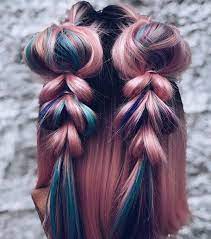 Los peinados más cool con trenzas de colores - EstiloDF