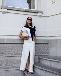 Pin By Jeeee On Style Scandinavian Fashion Long Denim Skirt Fashion
