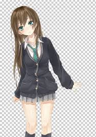 Also in the movie her dress is a much lighter blue than as you see it when advertised. Eye Color Brown Hair Black Hair The Idolmaster Cinderella Girls Png Clipart Anime Anime Japan Black