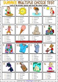 summer esl printable multiple choice test for kids test for kids vocabulary games for kids summer vocabulary