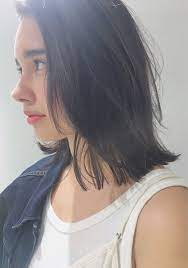 アッシュグリーンで髪色に大人の色気と落ち着きを手に入れてみない hair ヘアスタイリング ロブヘアスタイル 髪 色
