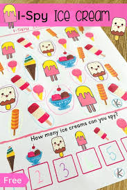 free summer ice cream i spy printables