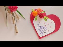 Glue your cut construction paper onto one side of the box. How To Make Simple Greeting Card For Boyfriend How To Prepare Greeting Card For Boyfrie Simple Birthday Cards Anniversary Cards Handmade Easy Birthday Gifts