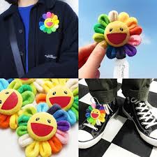 Takashi murakami puzzles and murakami plush pins have also proven to be hot commodities. Hot Murakami Kaikai Kiki Sunflower Pin Cute Takashi Mini Rainbow Flower Keychain Brooch Shopee Malaysia