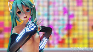 Anime Girl Dancing | Hatsune Miku Naked MMD Porn Video