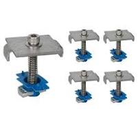 Adamax Steel Solar Panel Mid Clamp with Bolt, Cone Nut, and ...