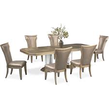 American signature furniture offers a wide selection of bedroom, dining room, and living room collections to furnish your home. Angelina Dining Table And 6 Dining Chairs American Signature Furniture Value City Furniture Furniture Dining Chairs