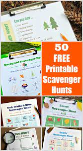 At one point we had to intervene to keep one free printable for an outdoor scavenger hunt for kids. 50 Free Printable Scavenger Hunts For Kids Edventures With Kids