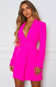 Join The Club Blazer Dress Hot Pink Blazer Dress Women Dress Online Club Blazer