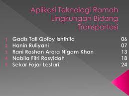 Aplikasi Teknologi Ramah Lingkungan Bidang Transportasi Ppt Download