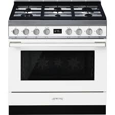 Resultados búsqueda por cocina smeg. Smeg Cpf9gmwh Cocina Blanco A Gas Natural Portofino