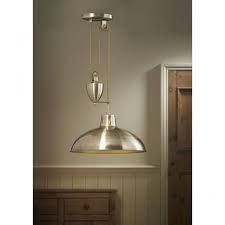 The style options for pendant lights are vast, with a variety of shapes, materials and colours available to suit any style of home decor. Antique Brass Metal Rise And Fall Ceiling Light For Over Table Lighting