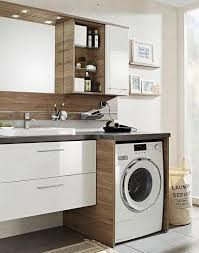 Camasir Makinasi Ve Banyo Dolabi Uygulamasi Banyo Ic Dekorasyonu Kucuk Banyo Banyo Dekoru