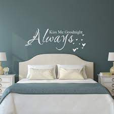 Introducing love karla designs and wallpops wall art! Love Quote Vinyl Wall Decal Sticker Always Kiss Me Goodnight Bedroom Decor Decorative Stickers For Walls Decorative Wall Art Stickerssticker Water Aliexpress