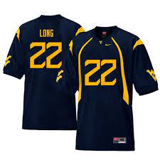 Men 22 Jake Long West Virginia Mountaineers Retro College Football Jerseys Sale Navy Football Jerseys Jersey West Virginia Mountaineer