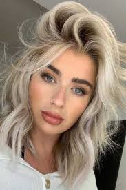 20 Hair Styles For A Blonde Hair Blue Eyes Girl Lovehairstyles Com Blonde Hair With Roots Icy Blonde Hair Blonde Hair Girl
