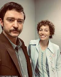 Jessica Biel and Justin Timberlake raise a glass as they celebrate the  finale of Candy