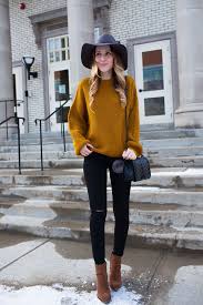 Black And Brown Outfits Women Mustard Sweater Twenties Girl Style Casual Winter Outfits Mustard Yellow Outfit Mustard Outfits