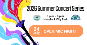 City of Havelock Summer Concert Series: Open Mic Night