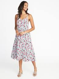 Fit Flare Cami Midi Dress For Women Flare Dress Outfit Clothes For Women Womens Dresses