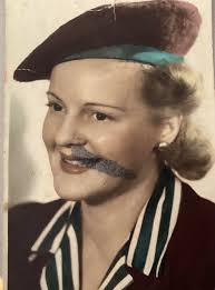 Can someone remove the mark from this photo of my husband's grandmother?