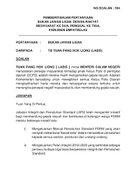 Pematuhan terhadap garis panduan pematuhan standard filem penghadang haba kenderaan adalah secara sukarela bermula esok (20 jun) sebelum peraturan mandatori. 20200828 Par14s3m2 Soalan Bukanlisan 394 Pdf Parliamentary Documents