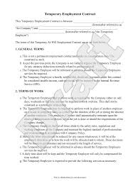 This sample contract is designed to help you draft an. Free Temporary Employment Contract Free To Print Save Download