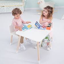 Buy inskeppa giraffe table and chairs set. Kids Wood Play Around Activity Table And Chair Set White Toddler Table For 1 5 Years 3 Piece Set Desk With Storage Bag Modern Kid Furniture Kid Desk Chair Child Learning Table Room Table Study Desk Pricepulse