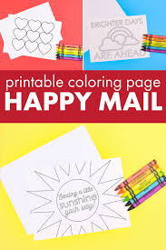Download by logging in or become a bliss booster. Printable Coloring Page Happy Mail Printables Mad In Crafts