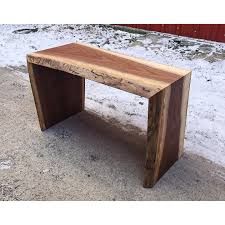 There are a few ways to cut a waterfall miter on the table saw. Live Edge Walnut Waterfall Bench Crimson Oak Wood Co Facebook