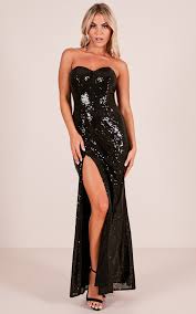 Shimmer Shimmer Maxi Dress In Black Sequin Produced By Showpo Dresses Formal Occasion Dress Maxi Dress
