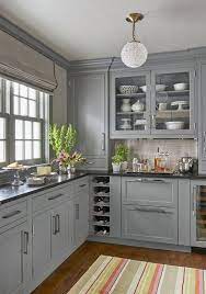 33 Most Noticeable Kitchen Ideas For Small Spaces On A Budget Cabinets Apikhome Com Black Kitchen Countertops Kitchen Cabinets Decor Grey Kitchen Cabinets