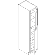 Homcom traditional farmhouse kitchen pantry cupboard with two storage cabinets, and 4 adjustable shelves, black. Charcoal Black Shaker Pantry Cabinet 2 Doors