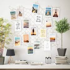 Vielseitige Foto Wanddekoration Collage Hangend Diy Bilderrahmen Mit Holzklammern Bilder Aufhangen In 2020 Bilderwand Gestalten Diy Bilderrahmen Diy Fotowand