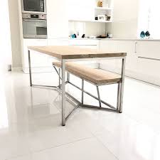 1, 2 or 3 shelves. Tower Oak Stainless Steel Legs Dining Table By Cosy Wood Notonthehighstreet Com