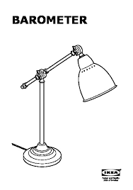 A stylish chrome accent lamps add a modern touch to any room. Barometer Work Lamp With Led Bulb Nickel Plated Ikeapedia