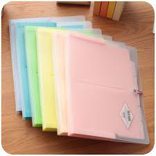 Korean Office File Folders Multi Layer Expanding File Folder A4 Portable Paper Document Bag For Documents