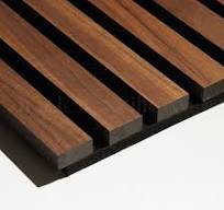 Real Wood Slat Wall Paneling | 10' Heights | 3-Side Veneer