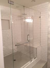 Photo Of Custom Shower Doors Nyc Reno Queens Ny United States Inline Enclosure With Towel Bar S Shower Doors Bath Shower Doors Small Bathroom With Shower