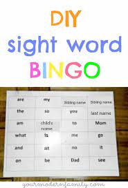 Give every student a bingo card. Abc Bingo And Sight Word Bingo Easy Ways To Help Your Child Learn