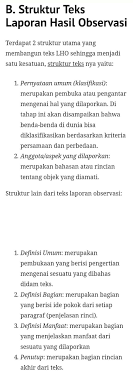 Relevaninformasi itu relevan jika mengurangi ketidakpastian memperbaiki. Yang Merupakan Struktur Teks Laporan Hasil Observasi Yaitu Brainly Co Id