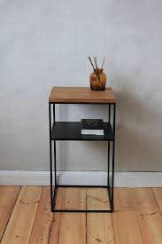 Buy Etsy Minimalist Side Table Wood Concrete Top Accent Table Bedside Minimalist Bedside Table Minimalist Side Table Minimalist Furniture