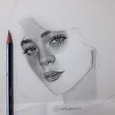 رسمتي بقلم الرصاص in 2021 photo and video face drawing instagram photo