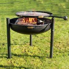 Legs Eleven Fire Pit With Swing Arm Bbq Rack Fire Pit Fire Pit Cooking Fire Bowls