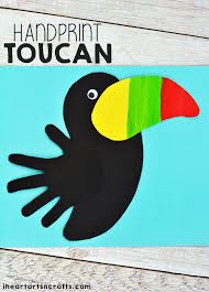 Handprint Toucan Craft For Kids I Heart Arts N Crafts Toucan Craft Jungle Crafts Rainforest Crafts