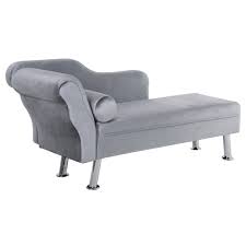 Shop modern living, dining, office, and bedroom furniture at west elm®. Homcom Vintage Style Plush Cloth Upholstered Chaise Longue Sofa W Bolster Cushion Grey Aosom Uk