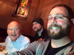 I believe this was my last pic with Denny at my going away party when I  moved from Toledo to L.A. He was one of our directors at 13abc He was a