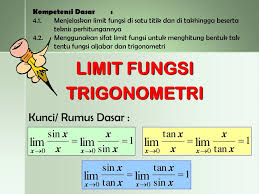 Limit Fungsi Trigonometri Ppt Download